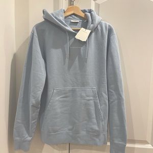 Sandro Men Light Blue hoodie, medium